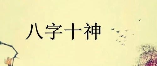 八字十神喜忌简单断语
