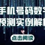 简单易学实用的奇门遁甲手机号码数字实例解析！